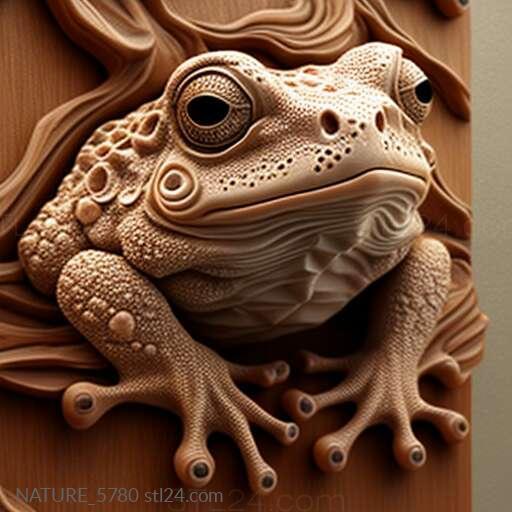 Nature and animals (st toad 4, NATURE_5780) 3D models for cnc